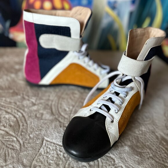Designer High-Top Sneakers | Size 38 | Luxury Brand - Picture 2 of 9